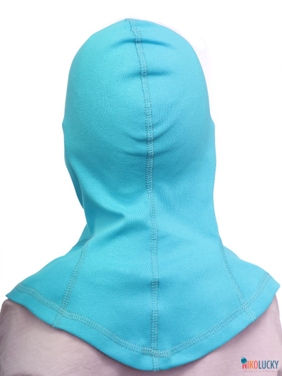 Шапка-шлем 23301-02 95%хлопок 5%лайкра, бирюзовый 46-48