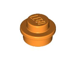 Plate, Round 1 x 1, Orange (4073 / 4157103)