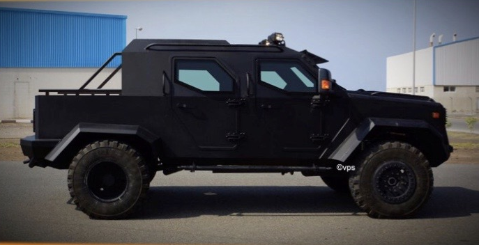 Armored multi-purpose pickup - AMPP &quot;GUNNER&quot; 4x4 based on Ford F550 SD Regular chassis cab 4x4 XL in CEN B6, 2023 YP