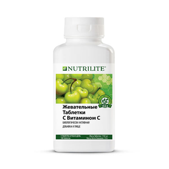 NUTRILITE™ Жевательные таблетки с витамином С (100 табл)