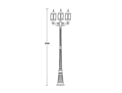 Садово-парковый светильник серии  Lion-3