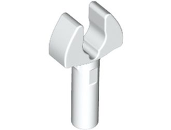 Bar   1L with Clip Mechanical Claw - Cut Edges and Hole on Side, White (48729b / 6339183 / 6439046)
