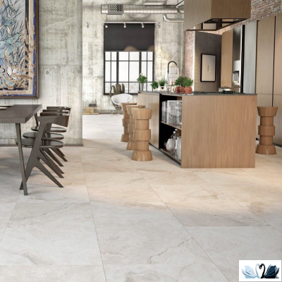 Керамогранит Eurotile Padma Beige 60x60 см матовый под мрамор Crema Marfil