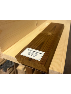 Планкен скошенный (угол скоса 45*) 19х92х6000 мм термососна