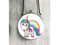 Сумка круглая Единорог №6