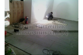 Отель Парк Инн от Рэдиссон Сочи Центр. Укладка керамогранита на пол в помещениях.