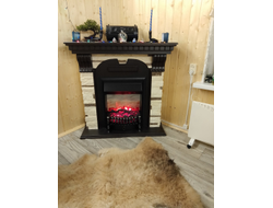 Угловой электрокамин Дублин