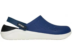 CROCS LITERIDE CLOG BLUE STEEL СИНИЕ С БЕЛЫМ