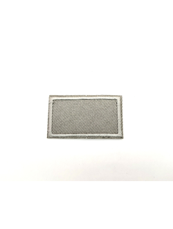 Термоаппликация однотонная, прямоугольник светло серый