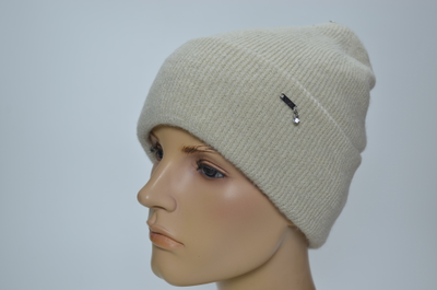 Шапка Италия из альпака с отворотом женская Визио зима 2025