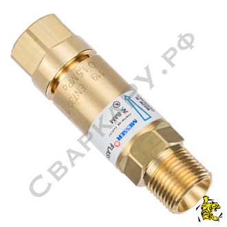 Клапан обратный огнепреградительный кислородный Messer GG91M O2 G3/8 - G3/8 для резака машинного