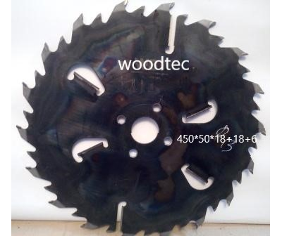 Пильный диск для пилорамы ПД-2000 мини 450*50*18z+18+6 (3,0/4,6) Woodtec, от