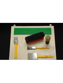 Тактильно-развивающая панель КИСТОЧКИ