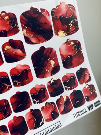 Пленки для педикюра с фольгой VIP-005