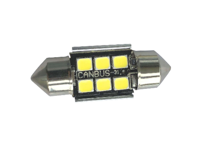Светодиодная лампа C5W 2835-6SMD-31MM CanBus 5000K 6W 12v, 1шт