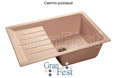 Керамическая мойка для кухни Granfest Гранфест GF-P760L реверсивная 1 секционная мойка