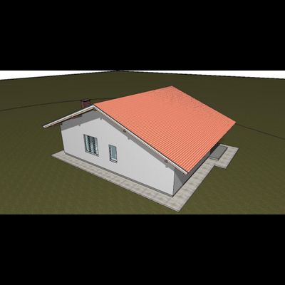 Одноэтажный дом с двумя спальнями 110м² (S103)