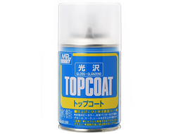 Mr. Hobby: Глянцевый лак спрей Topcoat Gloss (86 мл.)
