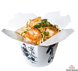 Лапша WOK с креветками, 300 г.