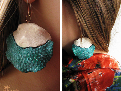 Сказки братьев Гримм. Круглые серьги в стиле фэнтези из коллекции волшебных украшений Винсенто