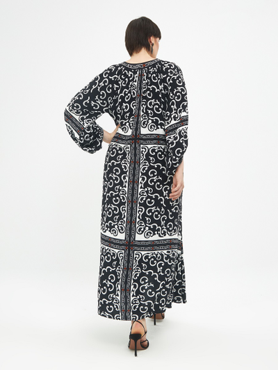 Эффектное платье из вискозы в этническом стиле