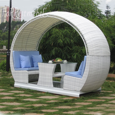 Плетеные качели-беседка Isola белые