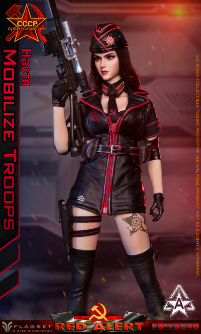 Боевая подруга Настя - КОЛЛЕКЦИОННАЯ ФИГУРКА 1/6 RED ALERT Настя (FS-73048A) - FLAGSET