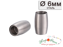 МАГНИТНАЯ ЗАСТЁЖКА "ЦИЛИНДР" ИЗ НЕРЖАВЕЮЩЕЙ СТАЛИ  - 7мм - СТАЛЬ