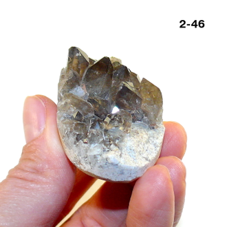 Раухтопаз натуральный (микро-друза) Казахстан №2-46: 38,7г - 45*30*28мм