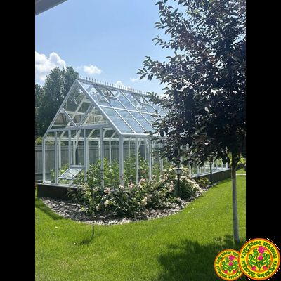 Теплица из алюминия и стекла бристоль