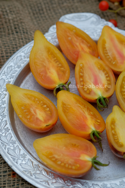 Томат Персик Каплевидный, 10 шт