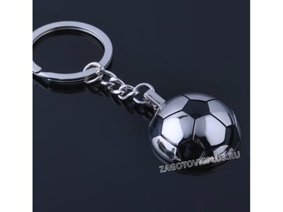 Брелок футбольный мяч в комплекте с линзой