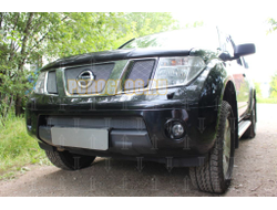 Защита радиатора Nissan Pathfinder III 2004-2010/Navara III (D40) 2005-2010 chrome верх