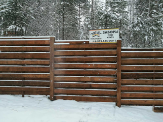 Деревянный забор Высота 2 м