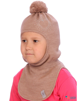 Шапка-шлем  21101-09, цвет бежевый, р. 52-54