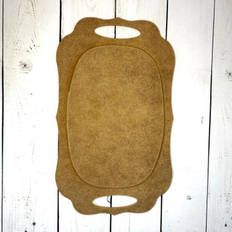 Поднос 390*240 мм Фигурный №7 заготовка для декупажа и росписи