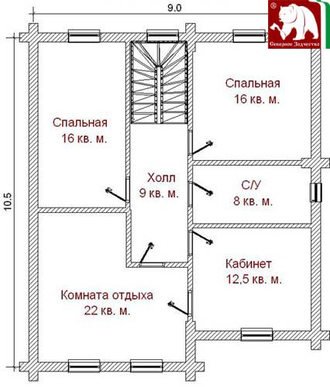 Проект 3-68, 195 кв.м., 10,5*13