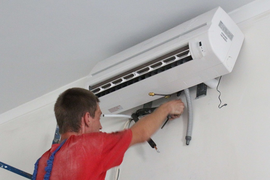 Монтаж кондиционеров в два этапа