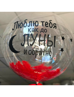 Шар  с перьями