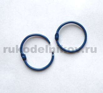 кольцо для альбома, 30 мм, цвет-синий