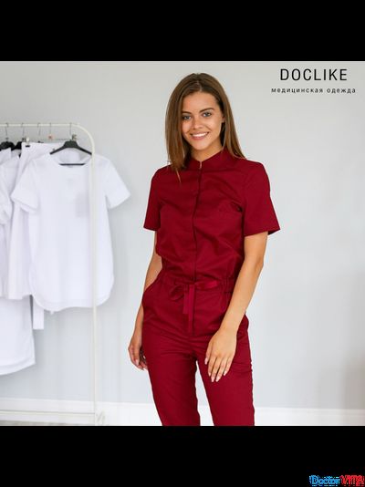 Комбинезон DOCLIKE DL613 Бордовый