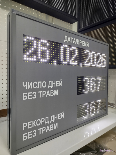 Табло травматизма (белый/серый)