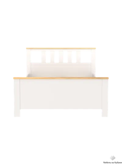 2.08.04.070.14 САГА кровать двойная 160х200 белая/ясень