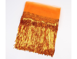 Декоративная бахрома с пайетками , 30 см. 5 метров, Т-0002, Цвет: orange
