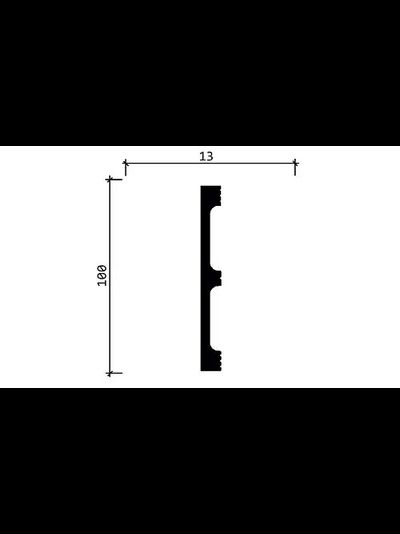 Напольный плинтус Decor Dizayn DD709, 2 метра