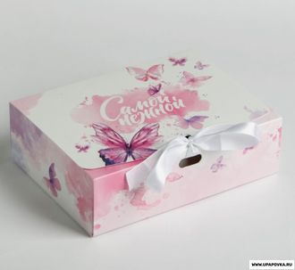 Коробка подарочная «Самой нежной» 16 x 12 x 5 см Мал
