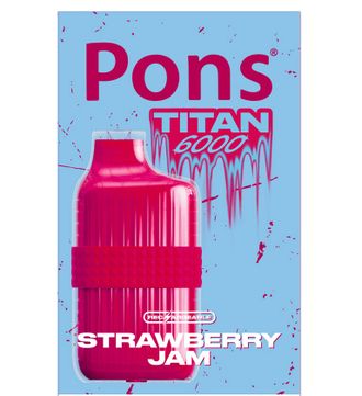 Испаритель Pons Titan Strawberry Jam Клубничный Джем 6000 Затяжек