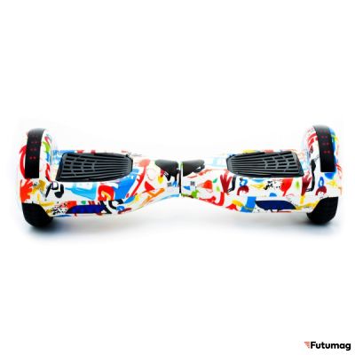 Гироскутер Smart Balance Wheel 6.5 дюймов Граффити белый