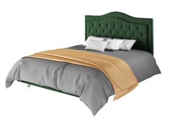 Кровать "Герцогиня" зелёного цвета