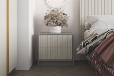 Селена ТМ-001 Тумба прикроватная Шиншилла серая / Кварц грей софт